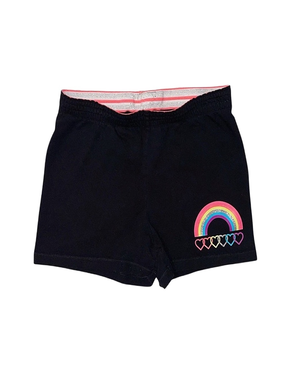 FADED GLORY Girl's Black Athletic Shorts Size Large 10/12
